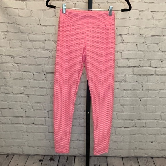 Tik Tok Light Print Textured Leggings Size Small - Picture 1 of 3